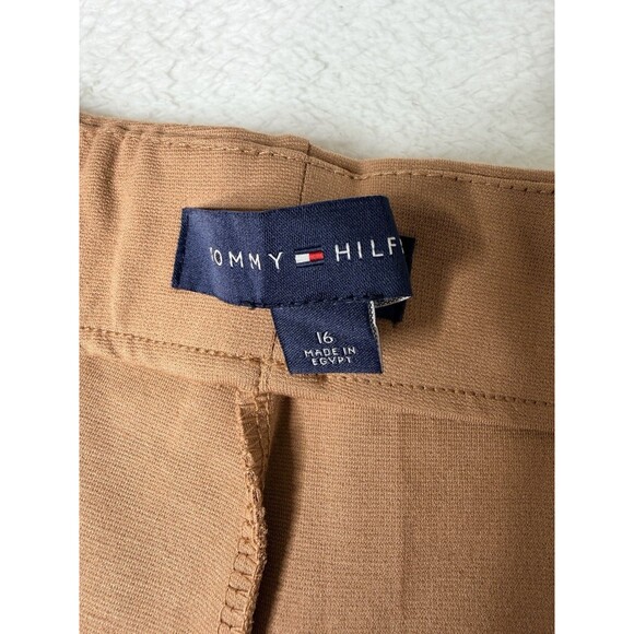 tommy hilfiger women wide leg pants,pull On,brown Size 16 - Picture 10 of 14